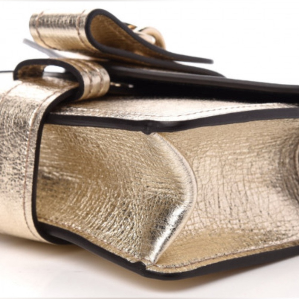 Chloe Aby Mini Crossbody Handbag Gold - Picture 5 of 13